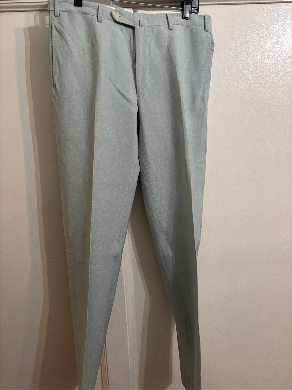 Canali Light Green Dress Pants
